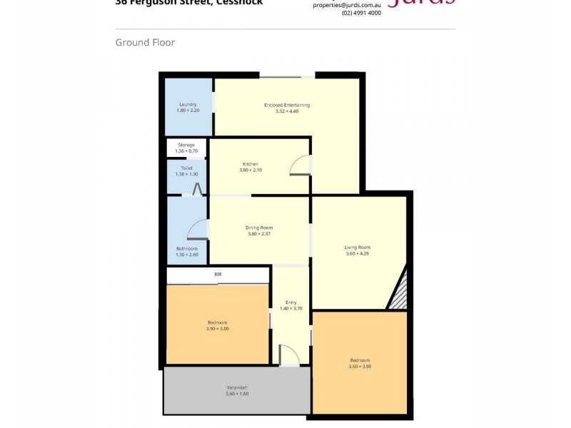 36 Ferguson Street, Cessnock NSW 2325 Floorplan