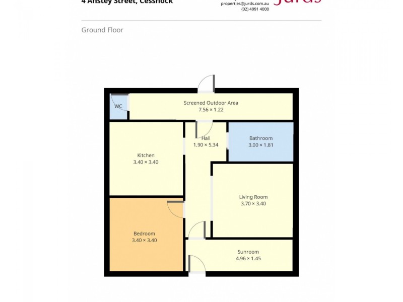 4 Anstey Street, Cessnock NSW 2325 Floorplan