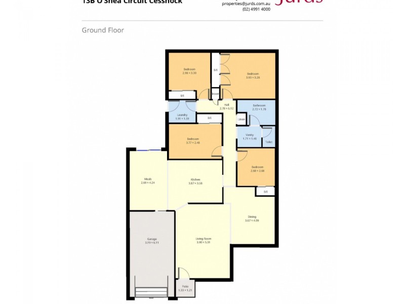 13B O’Shea Circuit, Cessnock NSW 2325 Floorplan