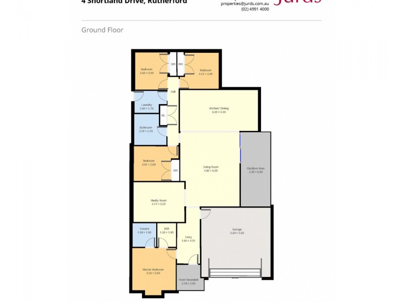 4 Shortland Drive, Rutherford NSW 2320 Floorplan