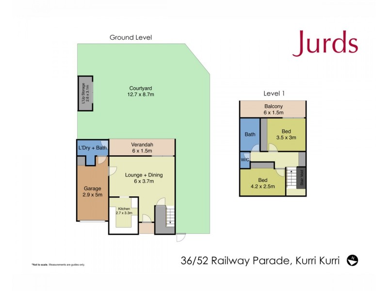 36/52 Railway Parade, Kurri Kurri NSW 2327 Floorplan
