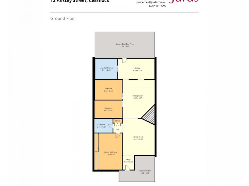 12 Anstey Street, Cessnock NSW 2325 Floorplan