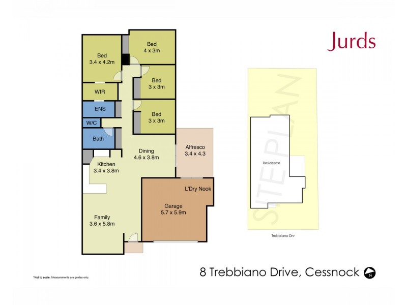 8 Trebbiano Drive, Cessnock NSW 2325 Floorplan