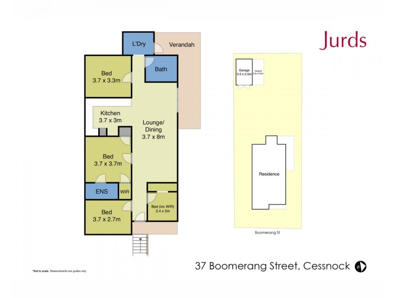 37 Boomerang Street, Cessnock NSW 2325 Floorplan
