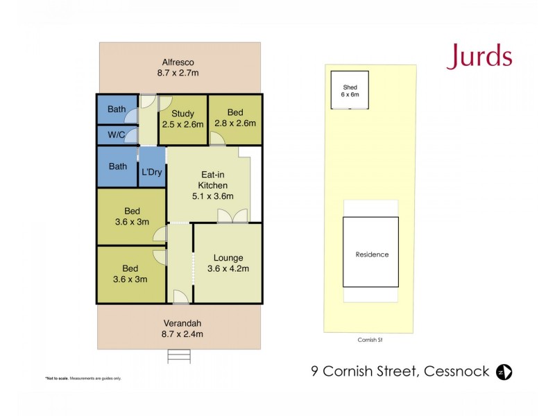 9 Cornish Street, Cessnock NSW 2325 Floorplan