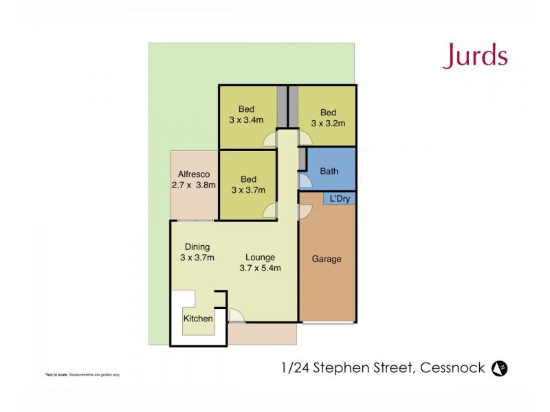 1/24 Stephen Street, Cessnock NSW 2325 Floorplan