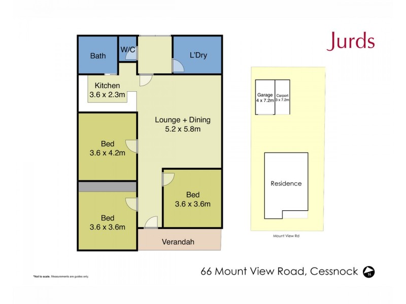 66 Mount View Road, Cessnock NSW 2325 Floorplan
