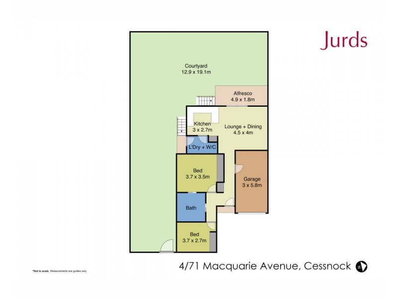 4/71 Macquarie Avenue, Cessnock NSW 2325 Floorplan