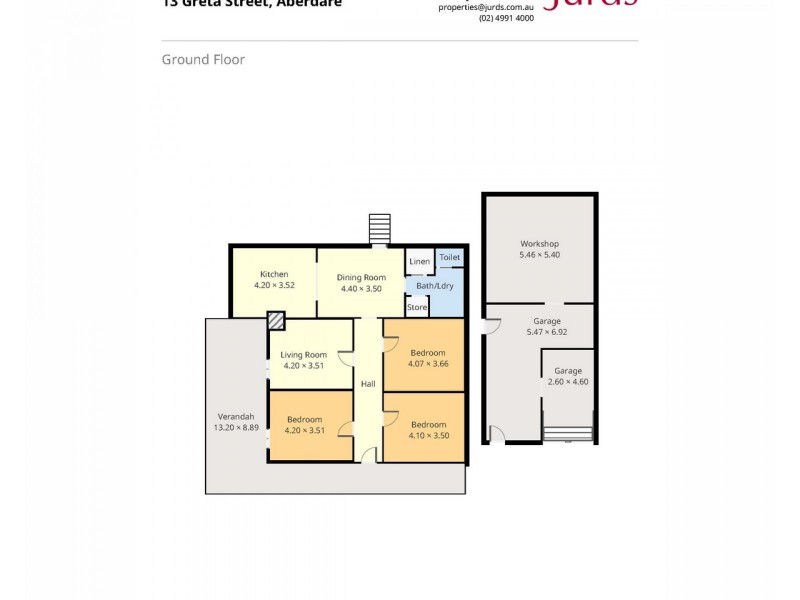 13 Greta Street, Aberdare NSW 2325 Floorplan