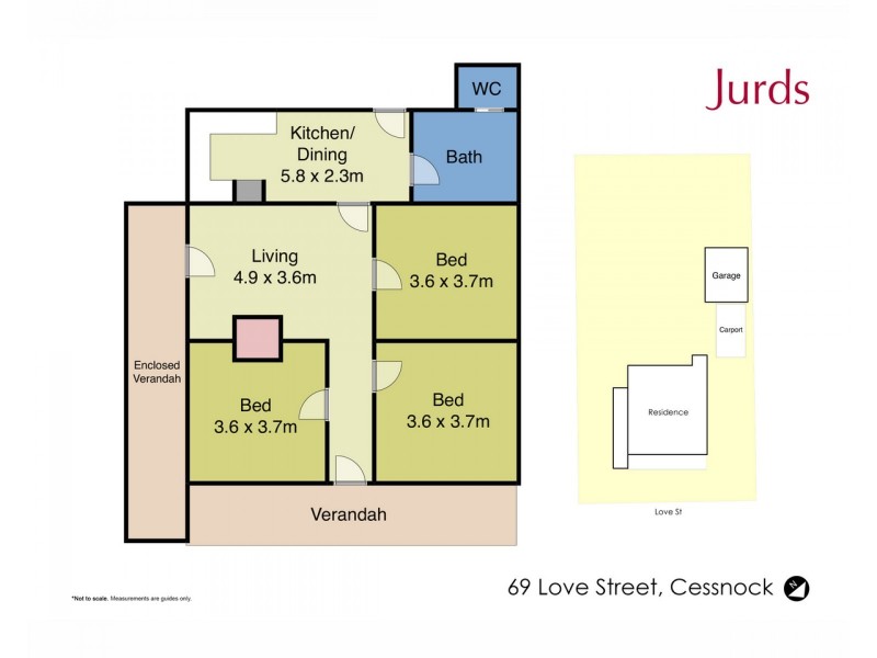 69 Love Street, Cessnock NSW 2325 Floorplan