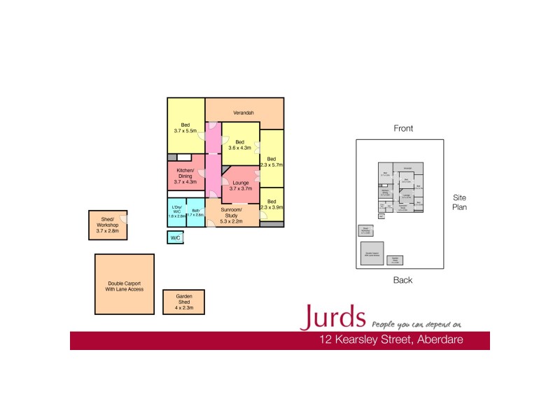 12 Kearsley Street, Aberdare NSW 2325 Floorplan