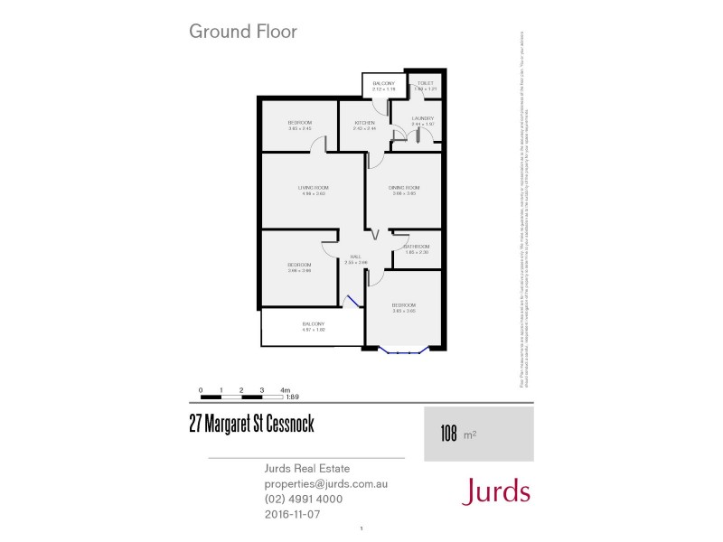 27 Margaret Street, Cessnock NSW 2325 Floorplan