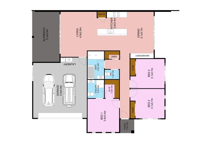 26A Flame Tree Avenue, Sippy Downs QLD 4556 Floorplan
