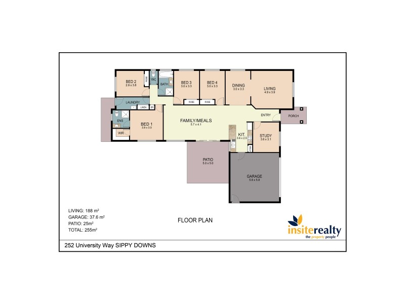 252 University Way, Sippy Downs QLD 4556 Floorplan