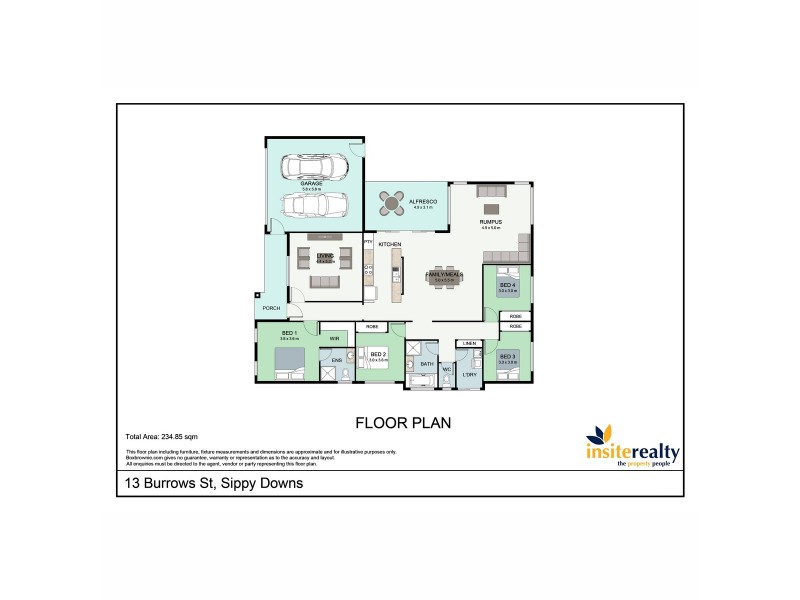 13 Burrows Street, Sippy Downs QLD 4556 Floorplan