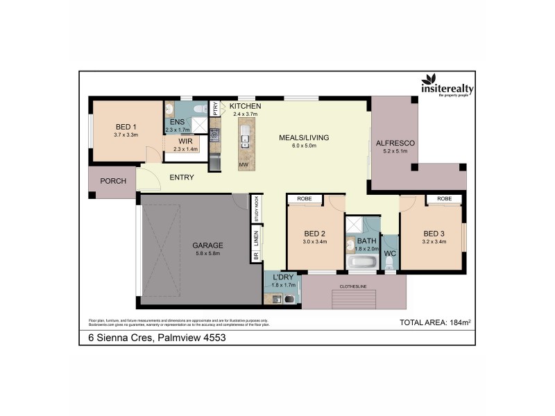 6 Sienna Crescent, Palmview QLD 4553 Floorplan