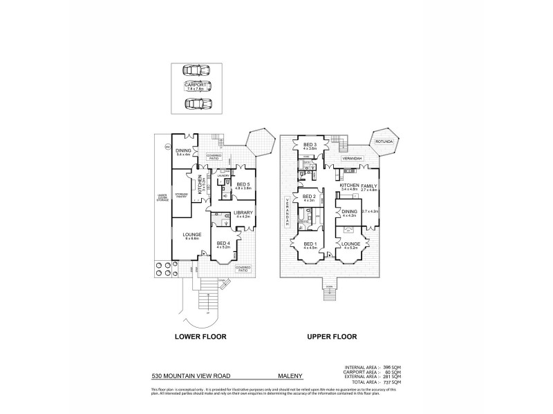 530 Mountain View Road, Maleny QLD 4552 Floorplan