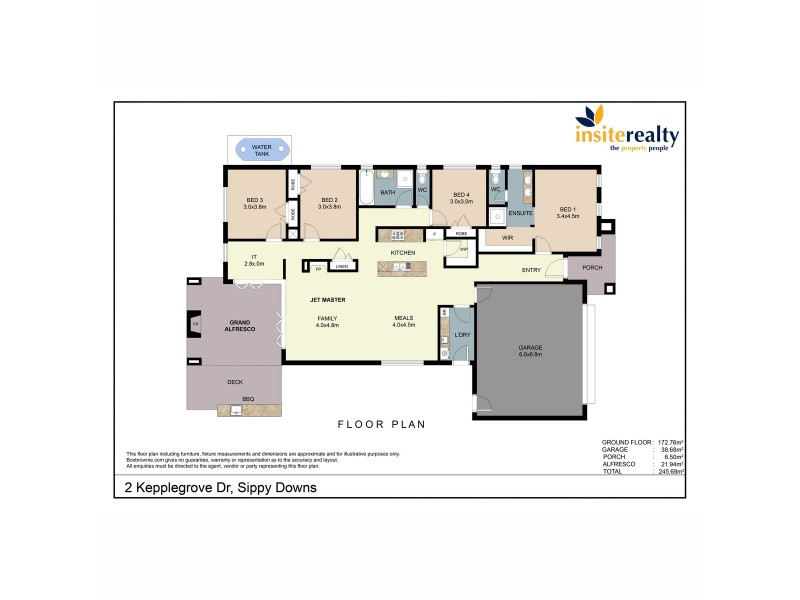 2 Kepplegrove Drive, Sippy Downs QLD 4556 Floorplan