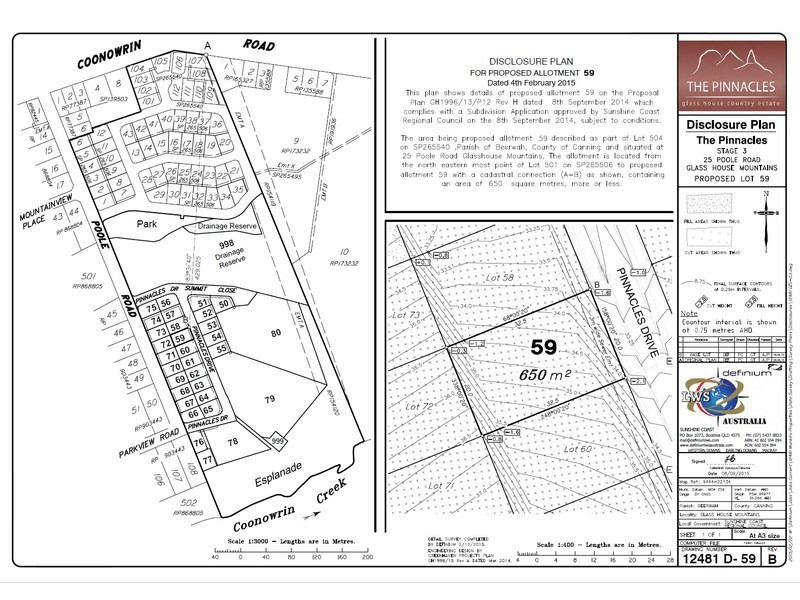 Lot 59,  Pinnacles Drive, Glass House Mountains QLD 4518