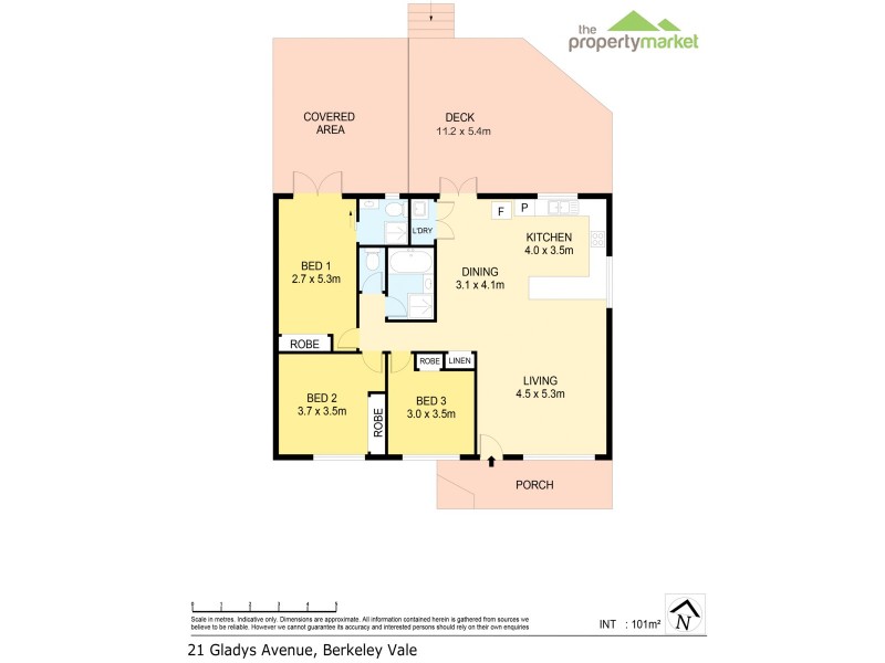 21 Gladys Avenue, Berkeley Vale NSW 2261 Floorplan