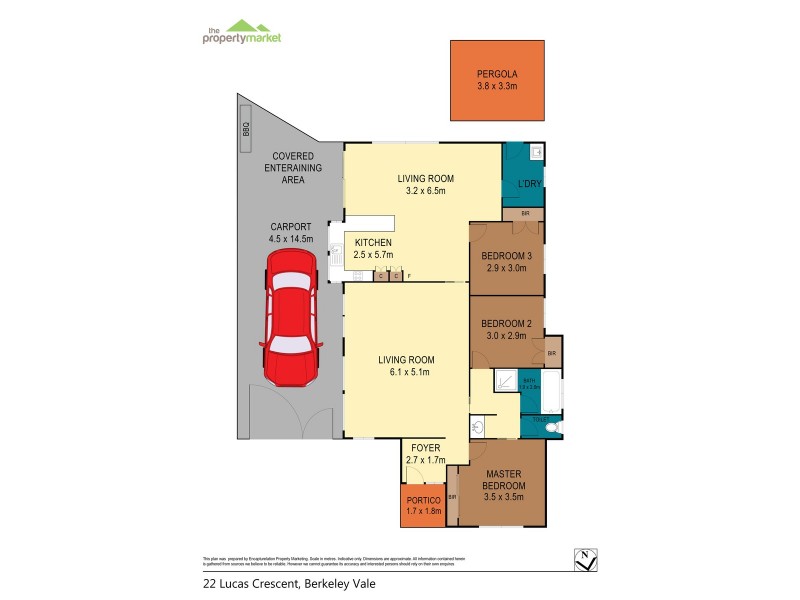 22 Lucas Cr, Berkeley Vale NSW 2261 Floorplan