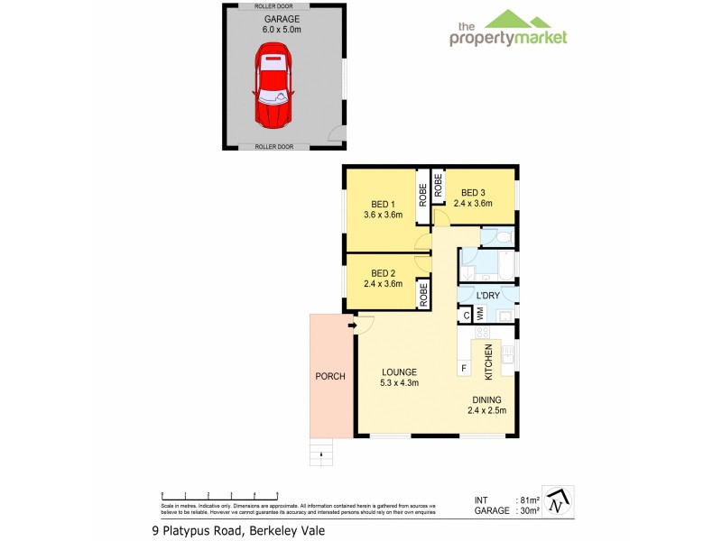9 Platypus Road, Berkeley Vale NSW 2261 Floorplan