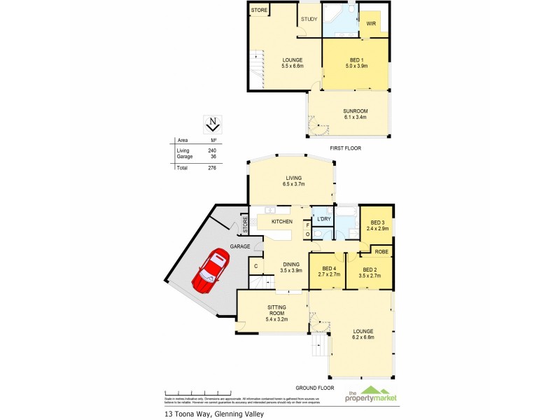 13 Toona Way, Glenning Valley NSW 2261 Floorplan