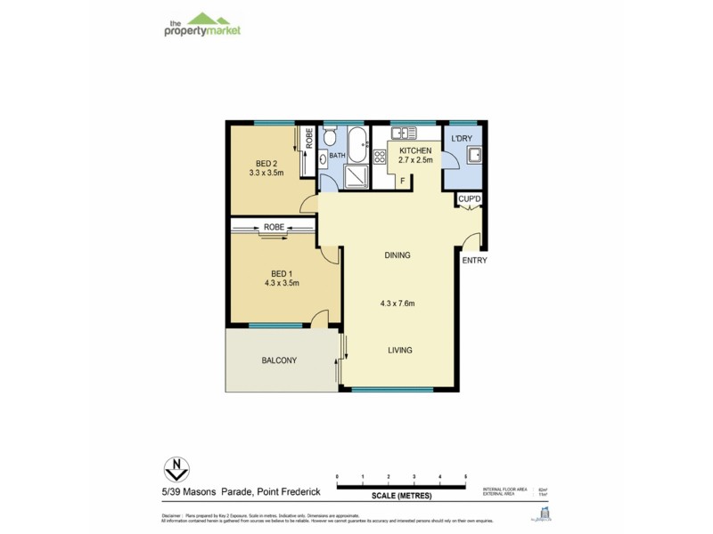 5/39 Masons Parade, Point Frederick NSW 2250 Floorplan