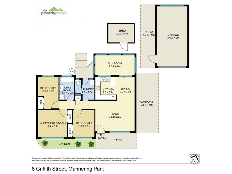 8 Griffith Street, Mannering Park NSW 2259 Floorplan