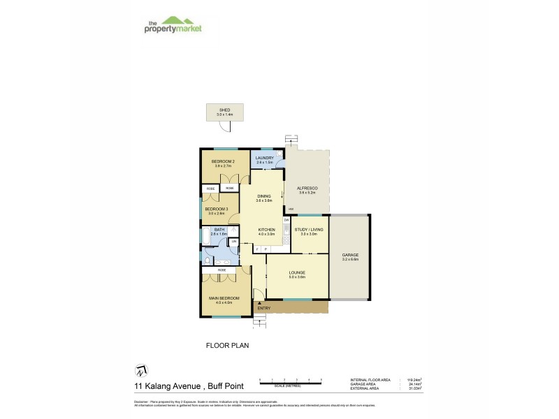 11 Kalang Avenue, Buff Point NSW 2262 Floorplan