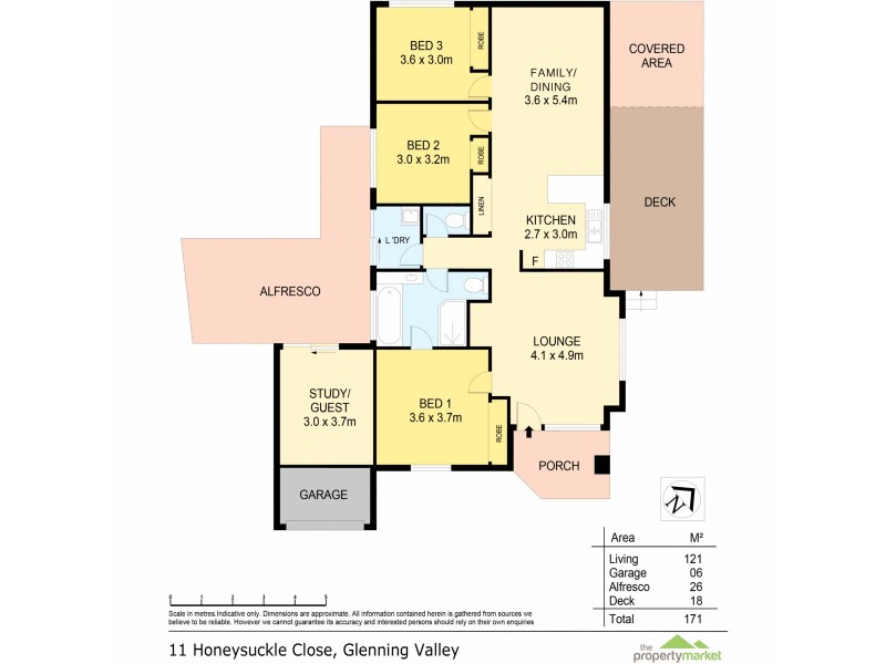 11 Honeysuckle Close, Glenning Valley NSW 2261 Floorplan