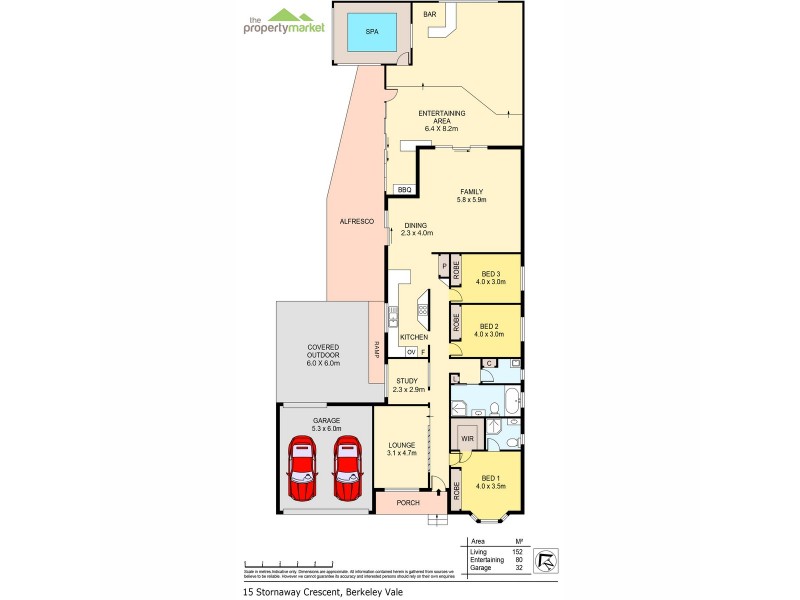 15 Stornaway Crescent, Berkeley Vale NSW 2261 Floorplan