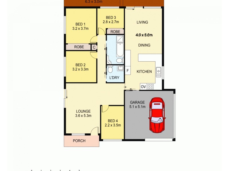 37 Audie Parade, Berkeley Vale NSW 2261 Floorplan