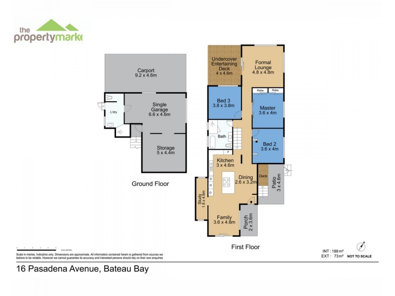 16 Pasadena Avenue, Bateau Bay NSW 2261 Floorplan