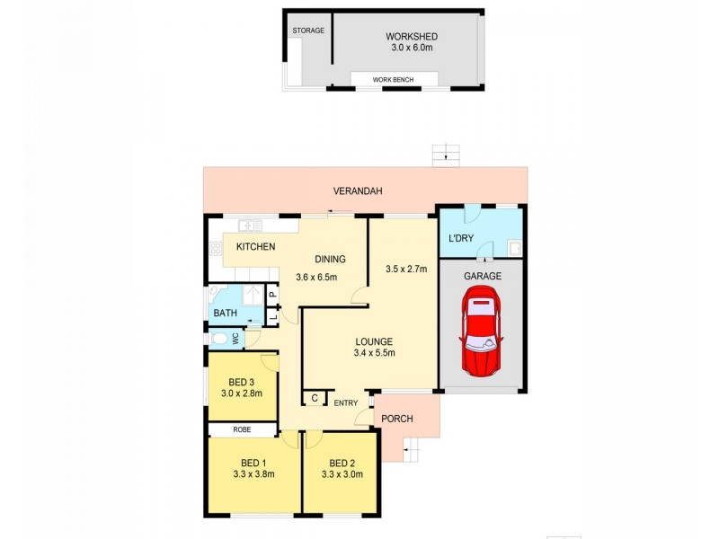 7 Julie Street, Berkeley Vale NSW 2261 Floorplan