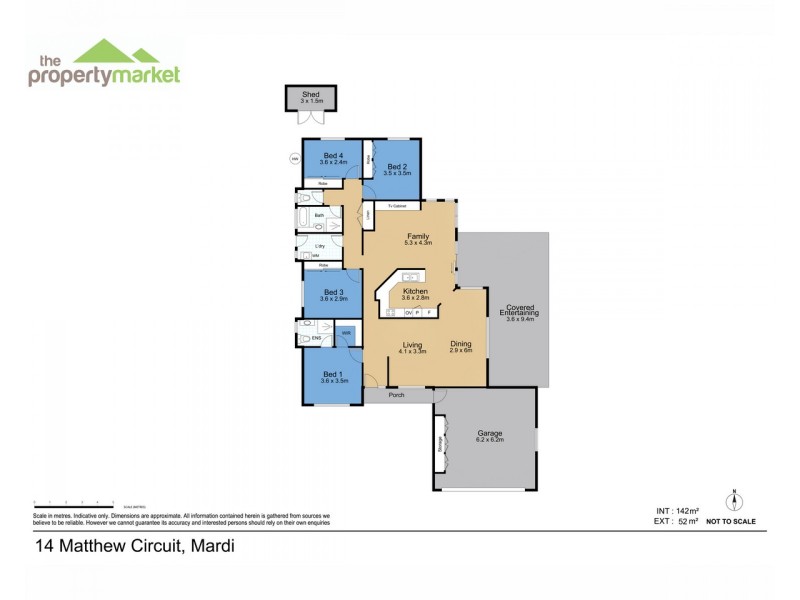 14 Matthew Circuit, Mardi NSW 2259 Floorplan