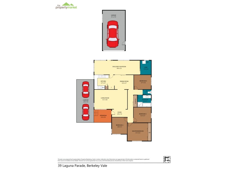 39 Laguna Parade, Berkeley Vale NSW 2261 Floorplan