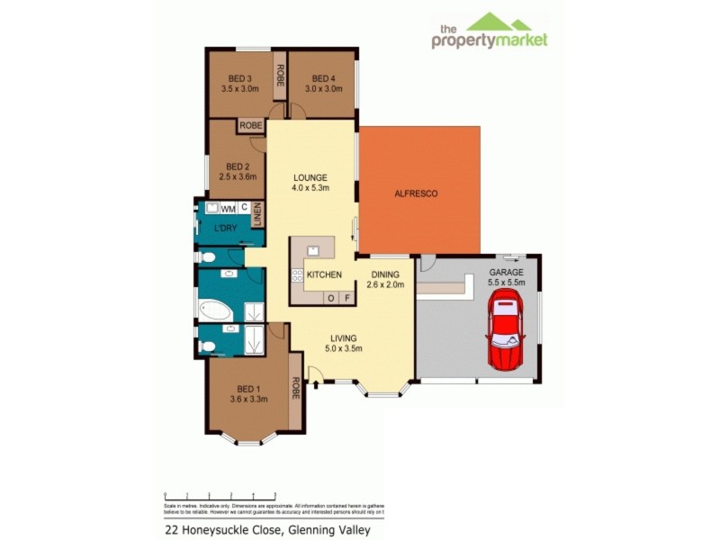22 Honeysuckle Close, Glenning Valley NSW 2261 Floorplan