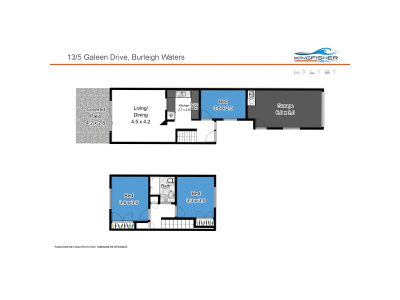 13/5 Galeen Drive, Burleigh Waters QLD 4220 Floorplan