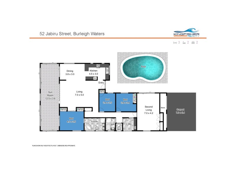 52 Jabiru Avenue, Burleigh Waters QLD 4220 Floorplan