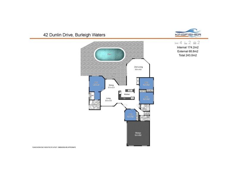 42 Dunlin Drive, Burleigh Waters QLD 4220 Floorplan