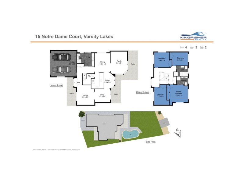 15 Notre Dame Court, Varsity Lakes QLD 4227 Floorplan