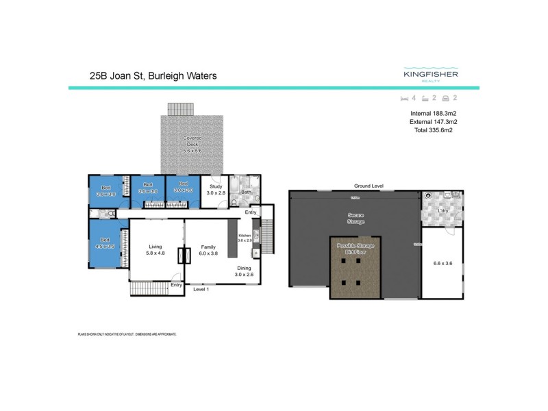 25B Joan Street, Burleigh Waters QLD 4220 Floorplan