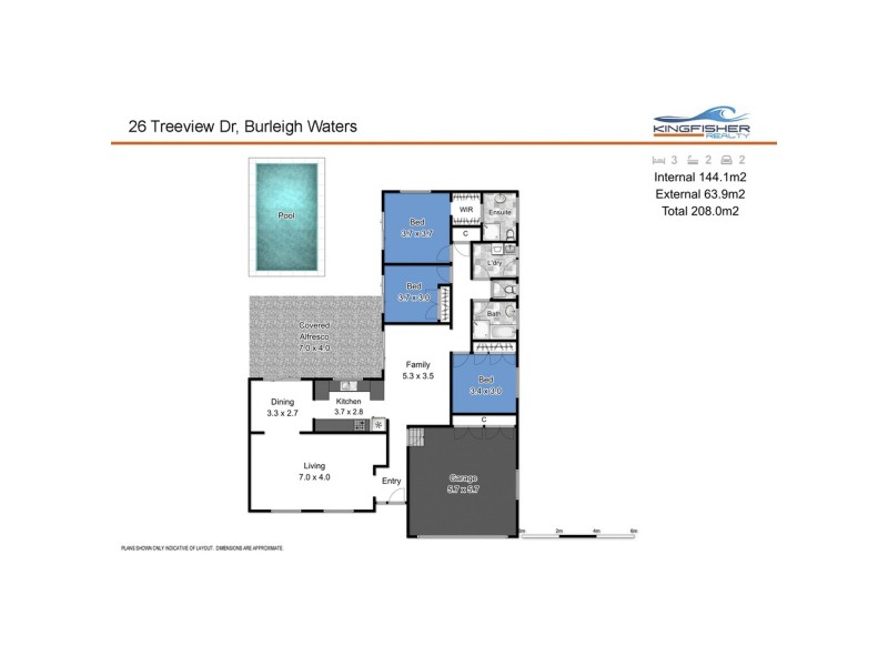26 Treeview Drive, Burleigh Waters QLD 4220 Floorplan