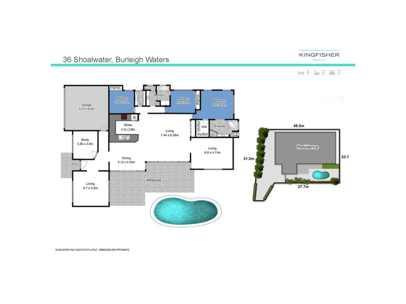36 Shoalwater Court, Burleigh Waters QLD 4220 Floorplan