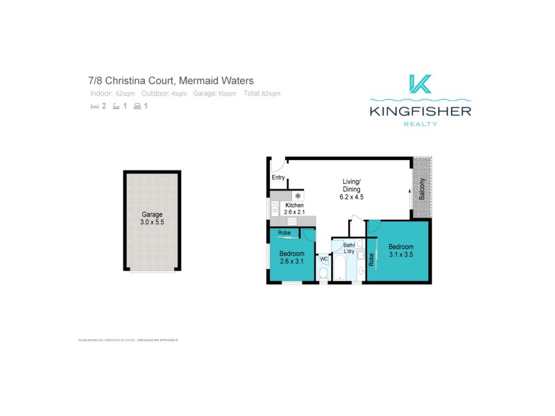 7/8 Christina Court, Mermaid Waters QLD 4218 Floorplan