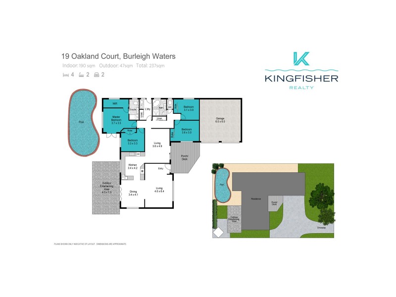 19 Oakland Court, Burleigh Waters QLD 4220 Floorplan