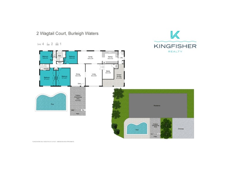 2 Wagtail Court, Burleigh Waters QLD 4220 Floorplan