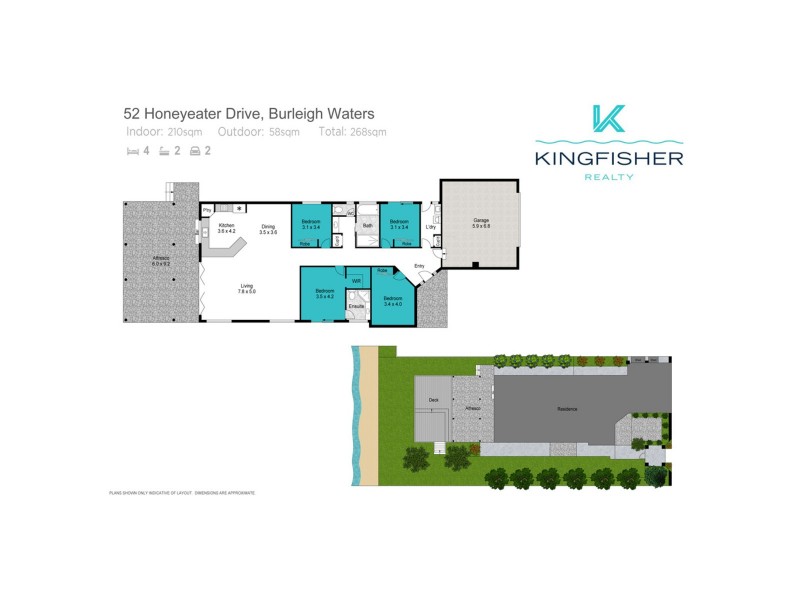 52 Honeyeater Drive, Burleigh Waters QLD 4220 Floorplan