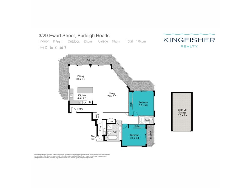 3/29 Ewart Street, Burleigh Heads QLD 4220 Floorplan